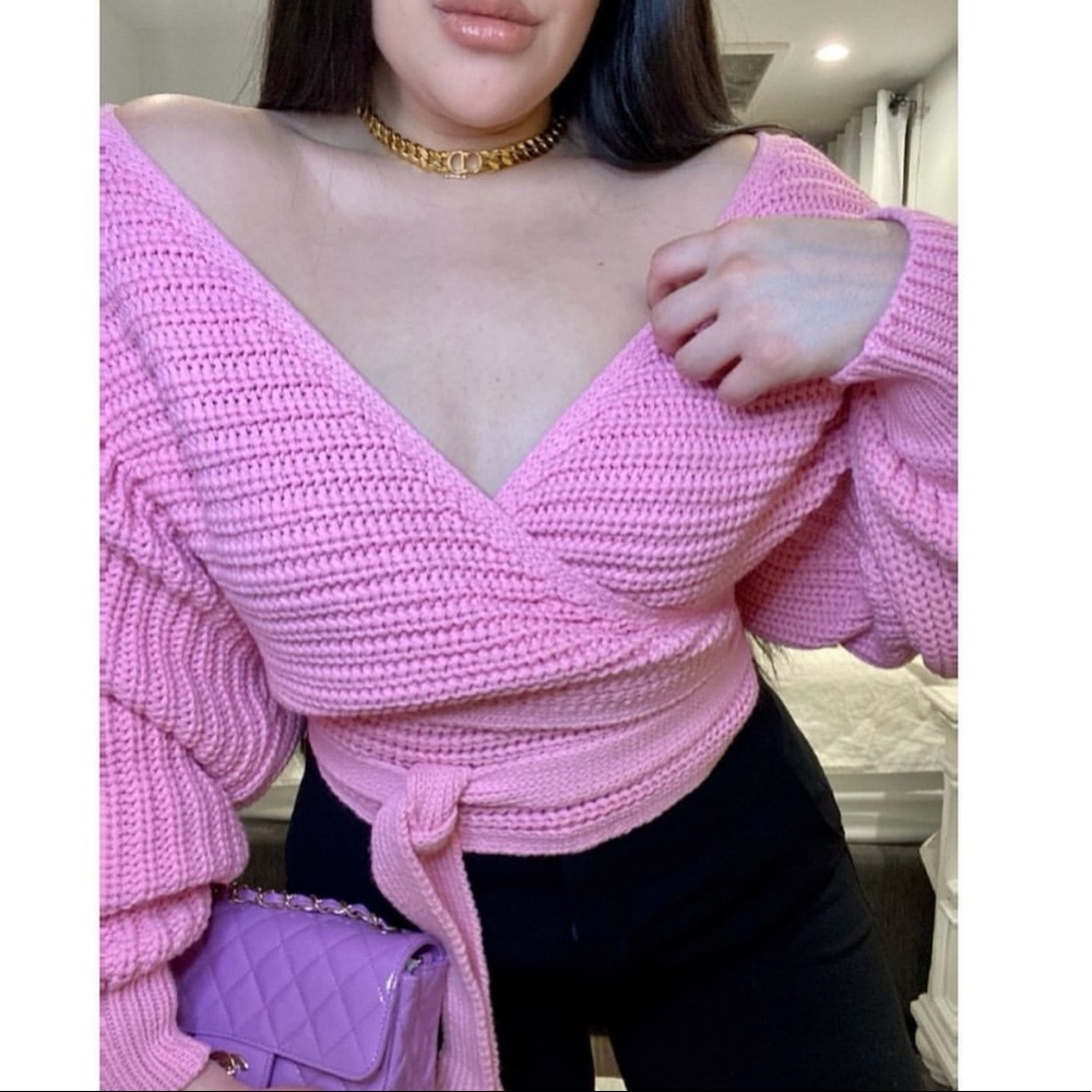 🔥LAST ONE🔥 ✨BLOGGER FAV✨NWT Zara Knit Wrap Top